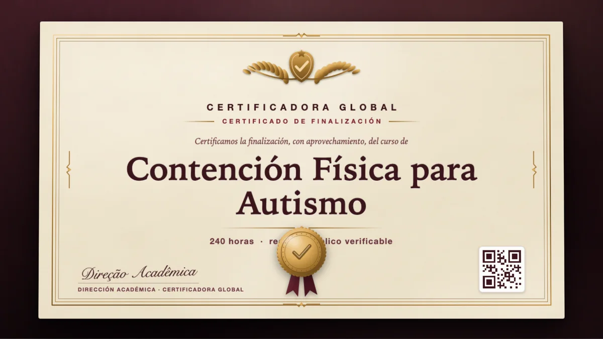 Portada del curso Contención Física para Autismo