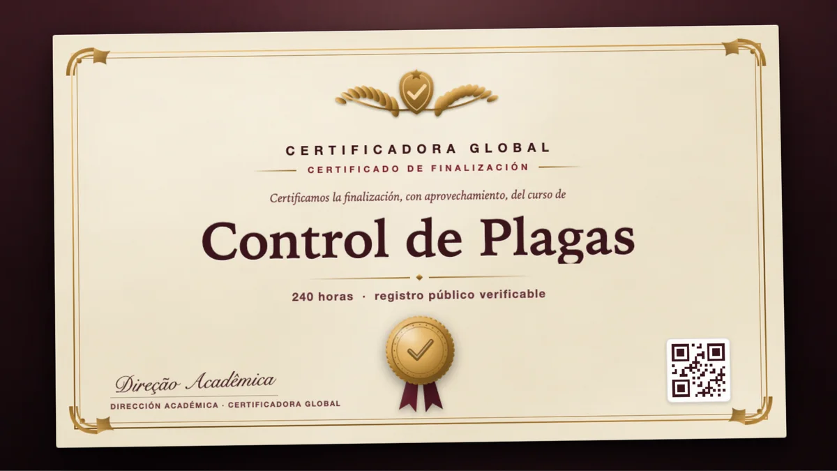 Portada del curso Control de Plagas