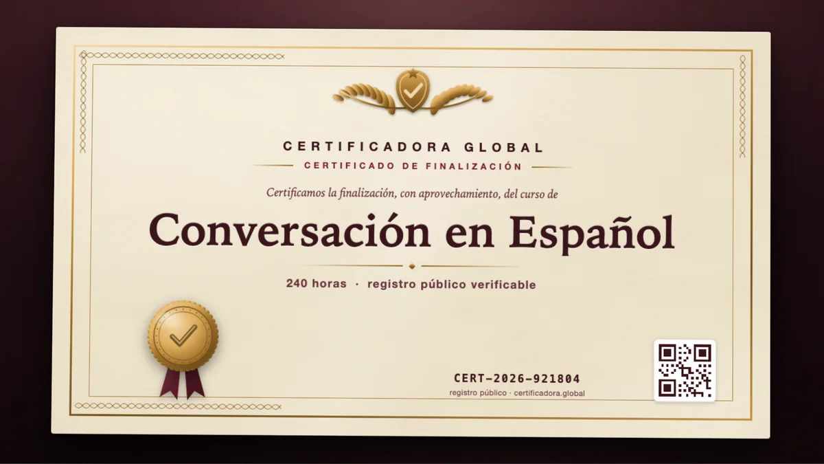 Portada del curso Conversación en Español
