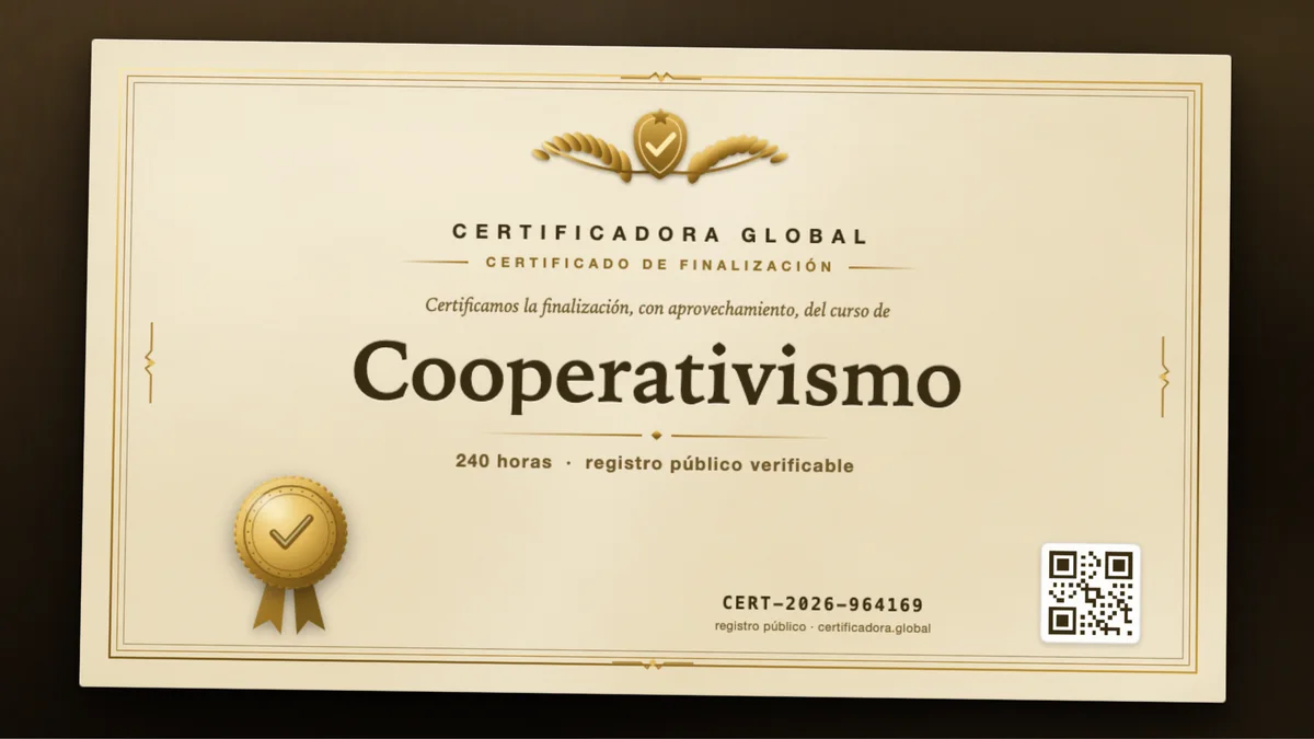 Portada del curso Cooperativismo
