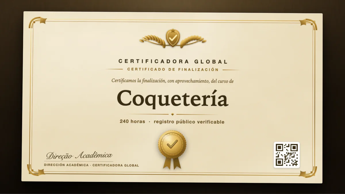Portada del curso Coquetería