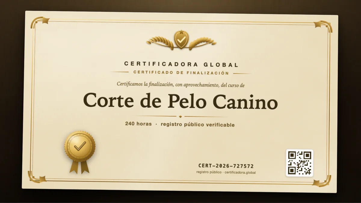 Portada del curso Corte de Pelo Canino