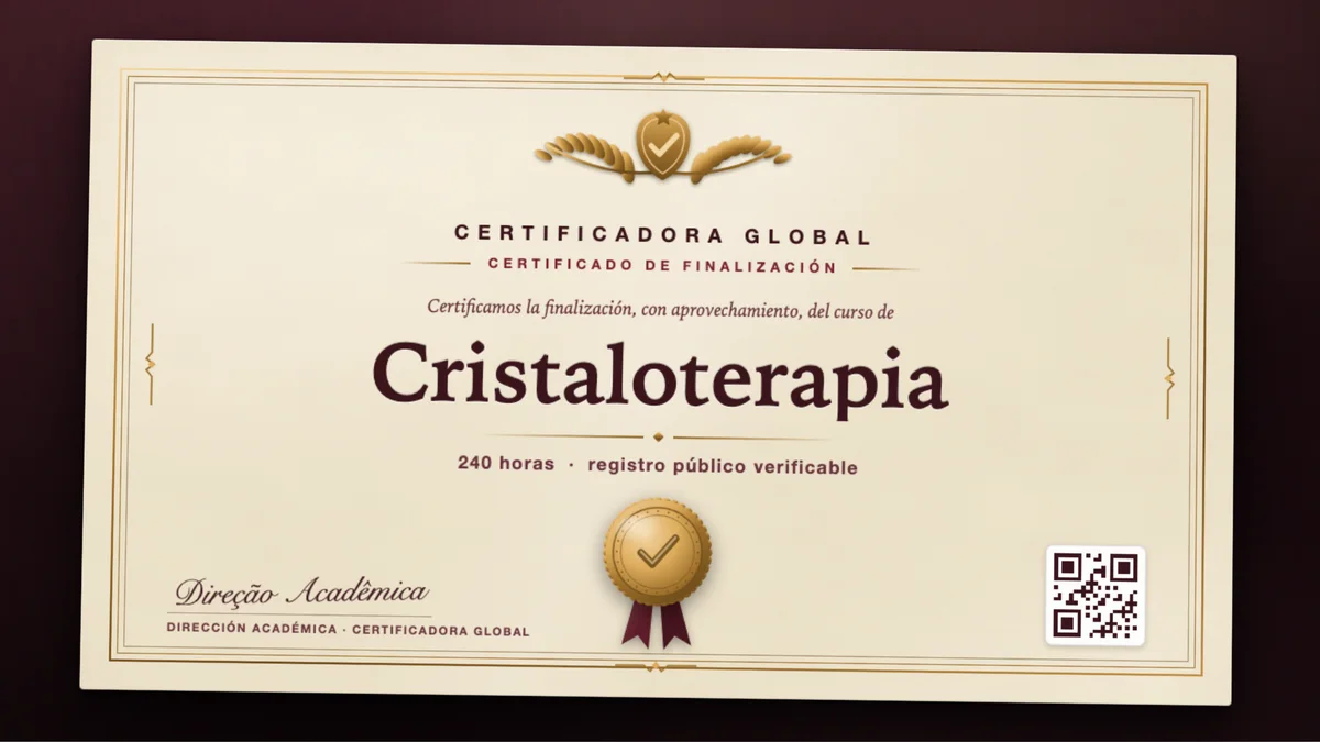 Portada del curso Cristaloterapia