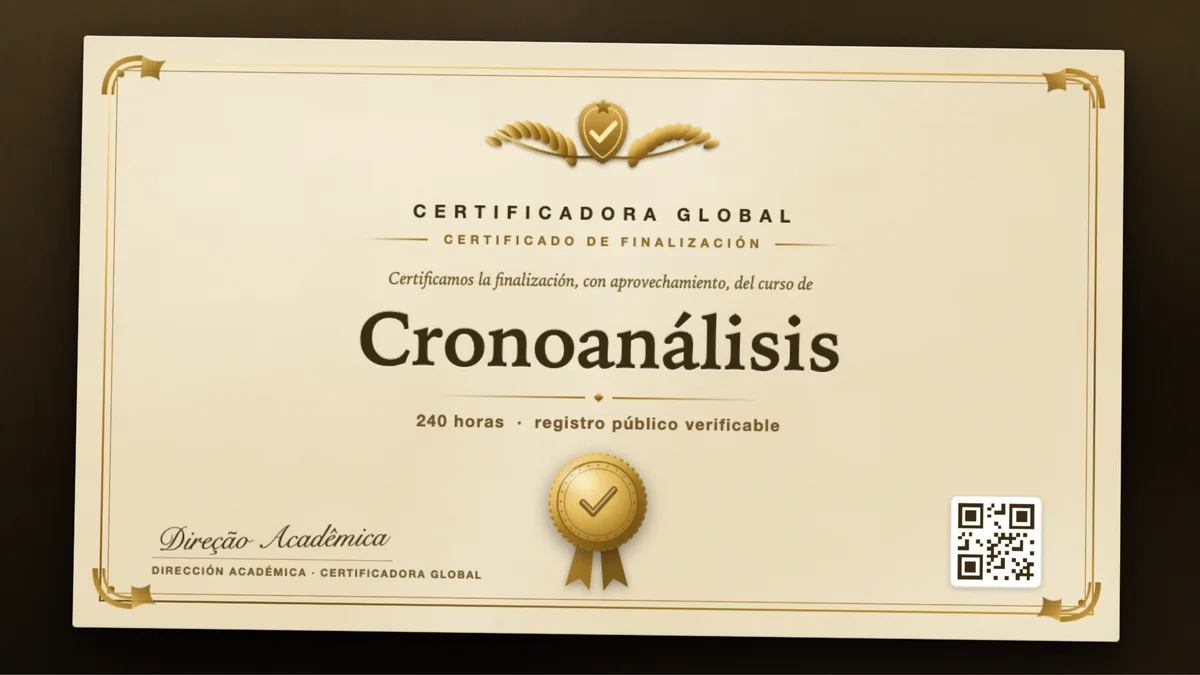 Portada del curso Cronoanálisis