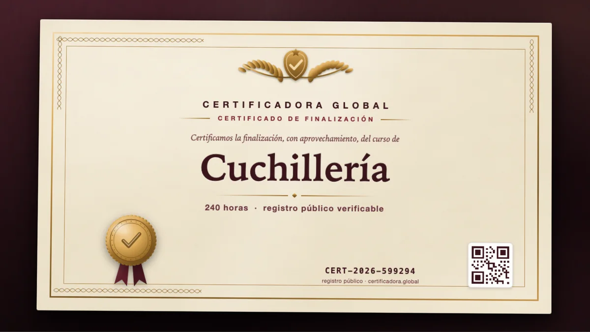 Portada del curso Cuchillería