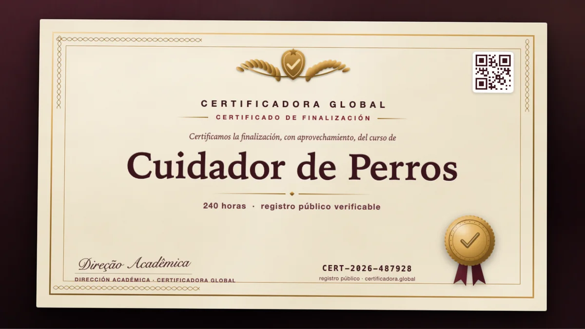 Portada del curso Cuidador de Perros