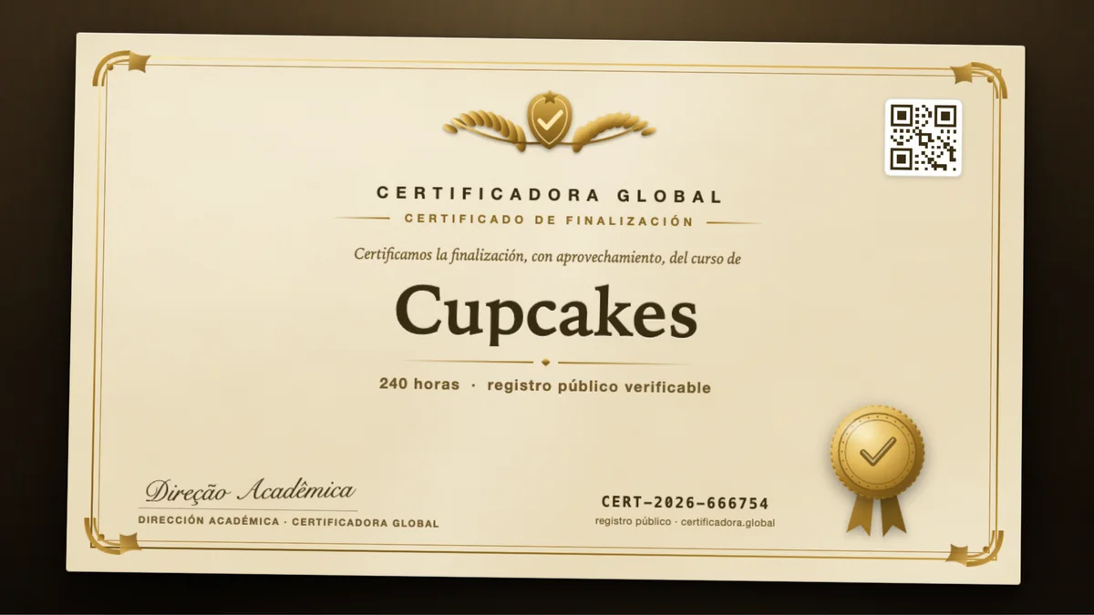 Portada del curso Cupcakes