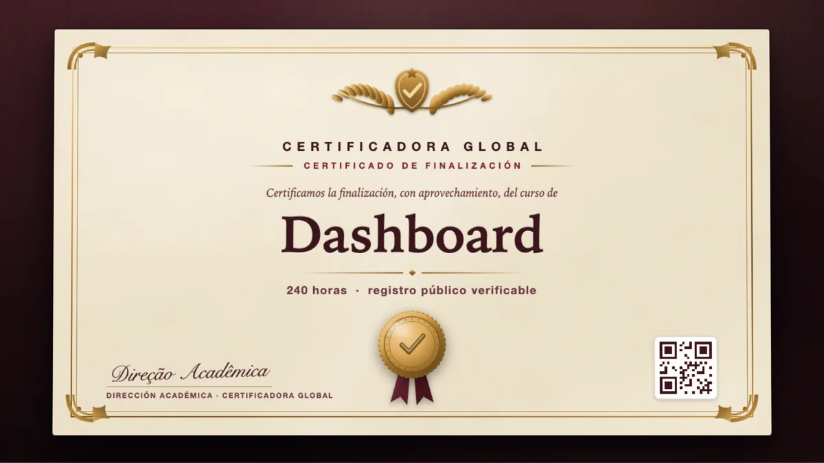 Portada del curso Dashboard
