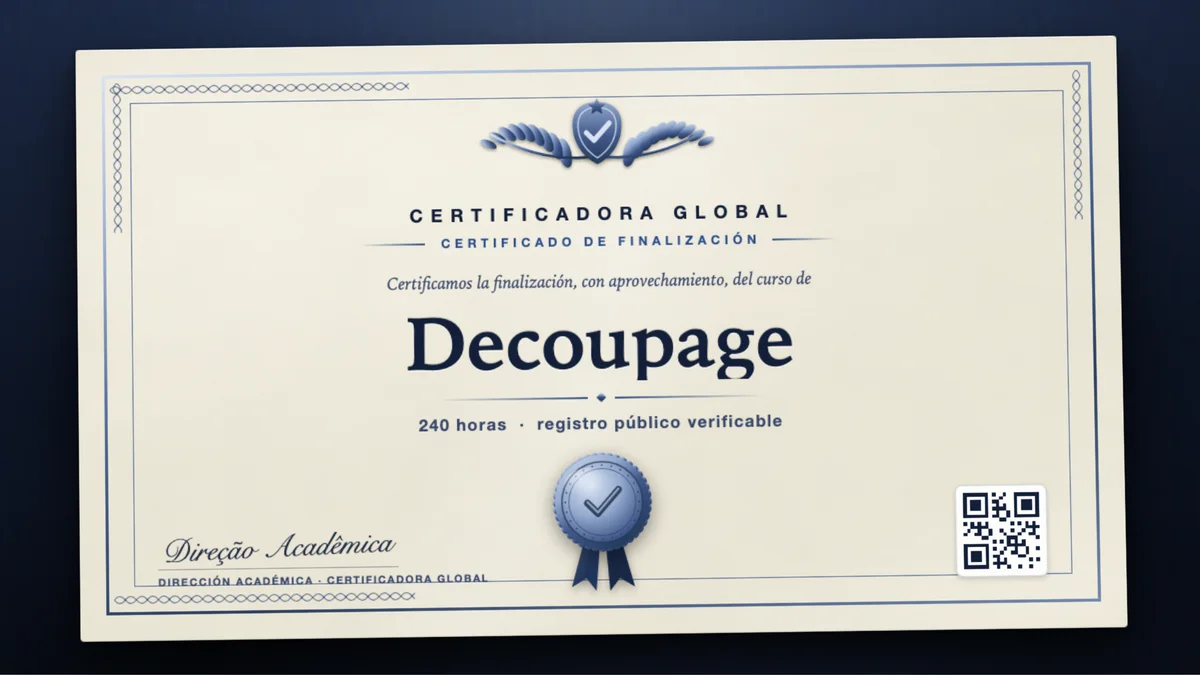 Portada del curso Decoupage