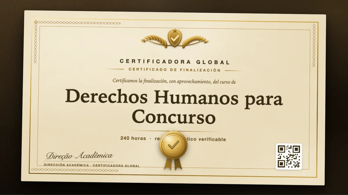Portada del curso Derechos Humanos para Concurso