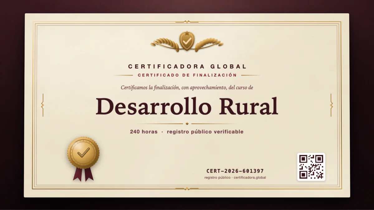 Portada del curso Desarrollo Rural