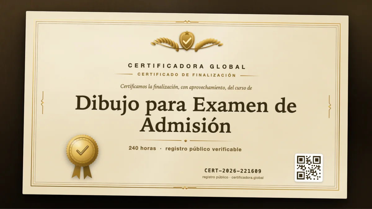 Portada del curso Dibujo para Examen de Admisión