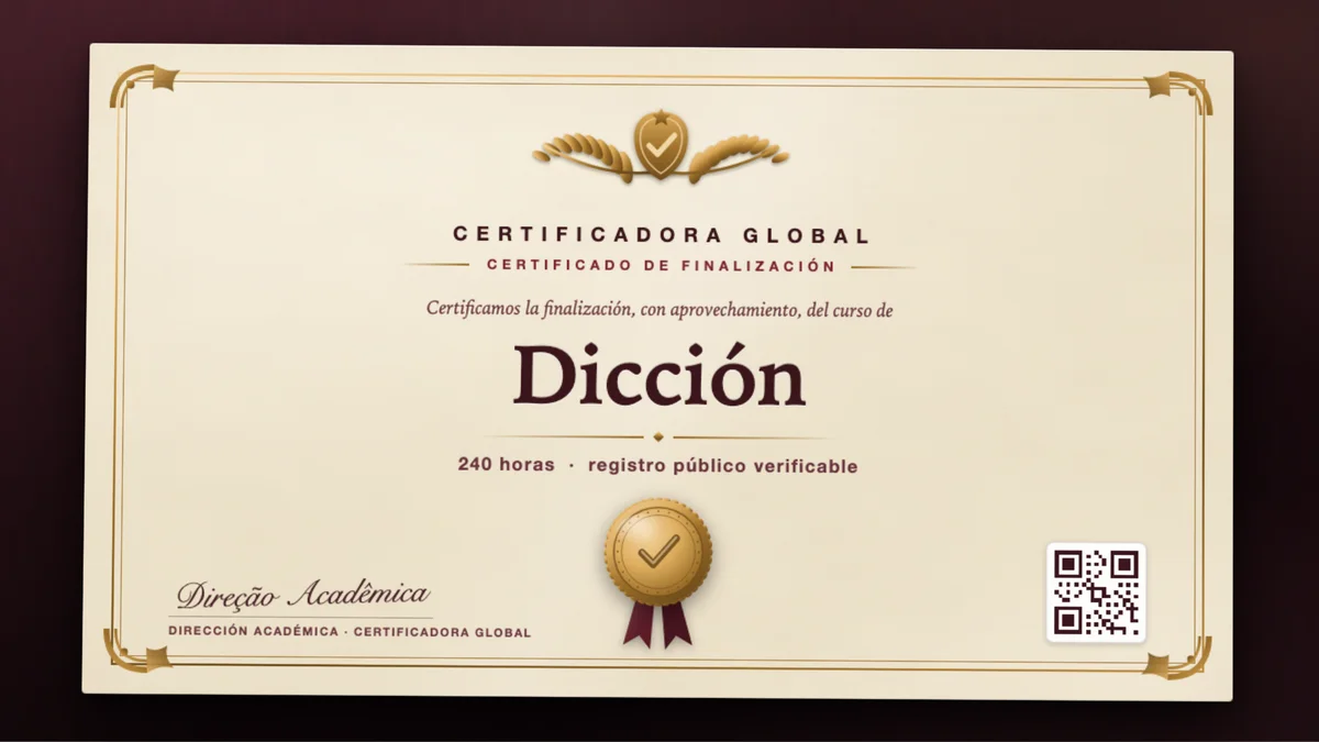 Portada del curso Dicción