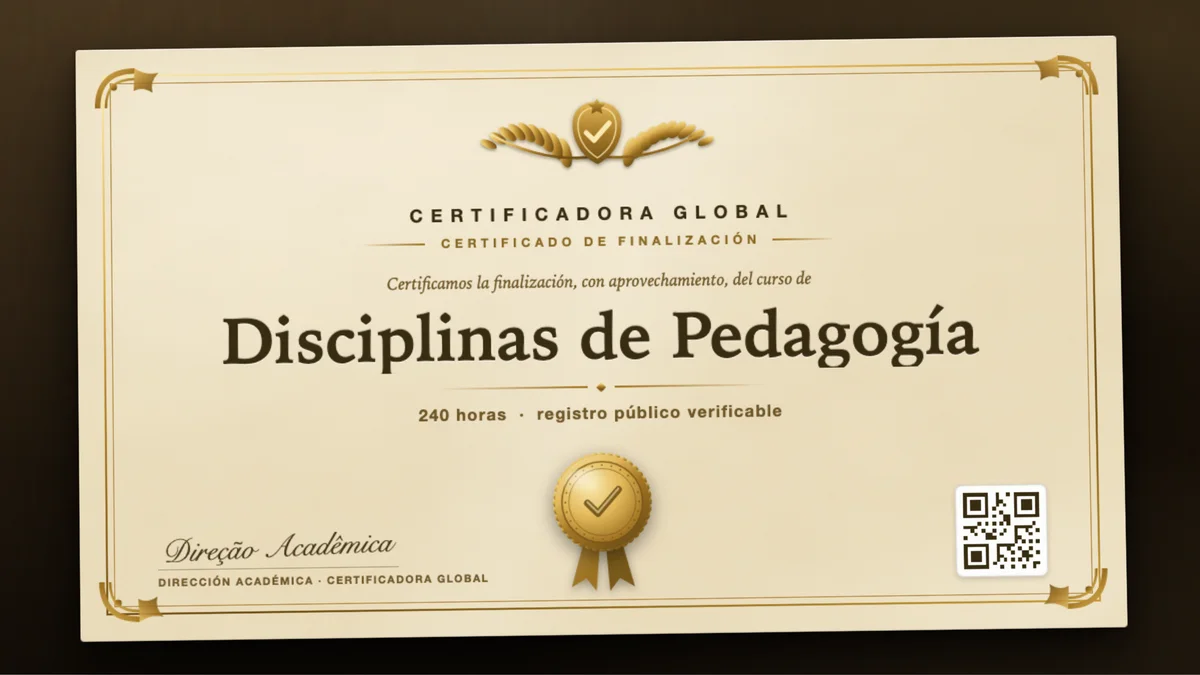 Portada del curso Disciplinas de Pedagogía