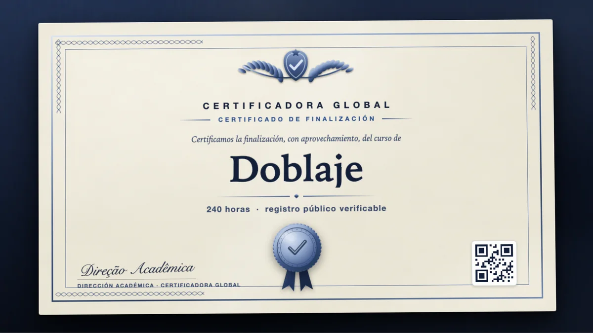 Portada del curso Doblaje