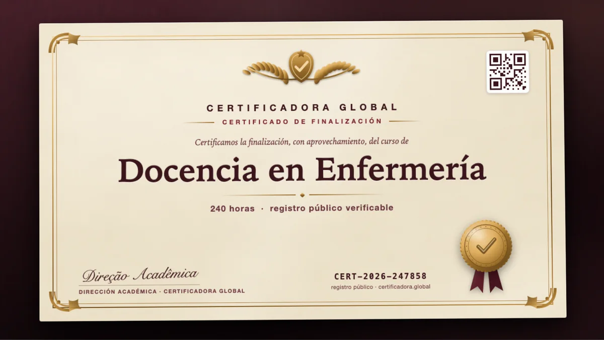 Portada del curso Docencia en Enfermería
