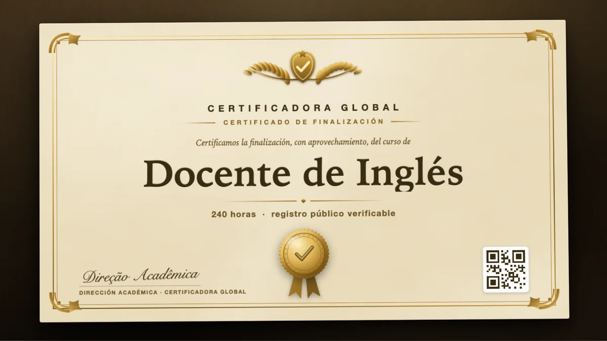 Portada del curso Docente de Inglés