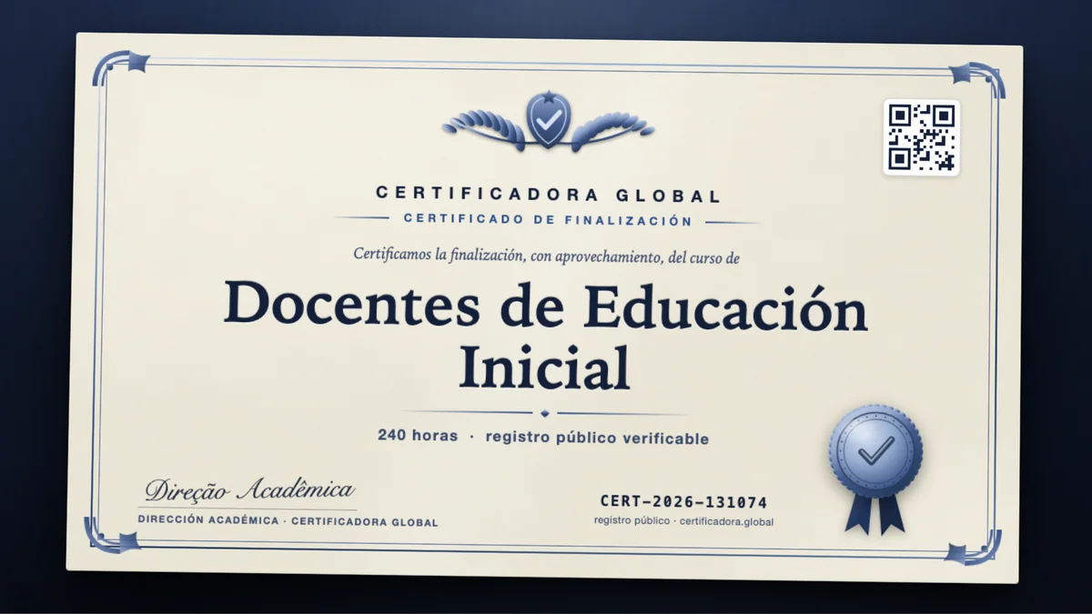 Portada del curso Docentes de Educación Inicial