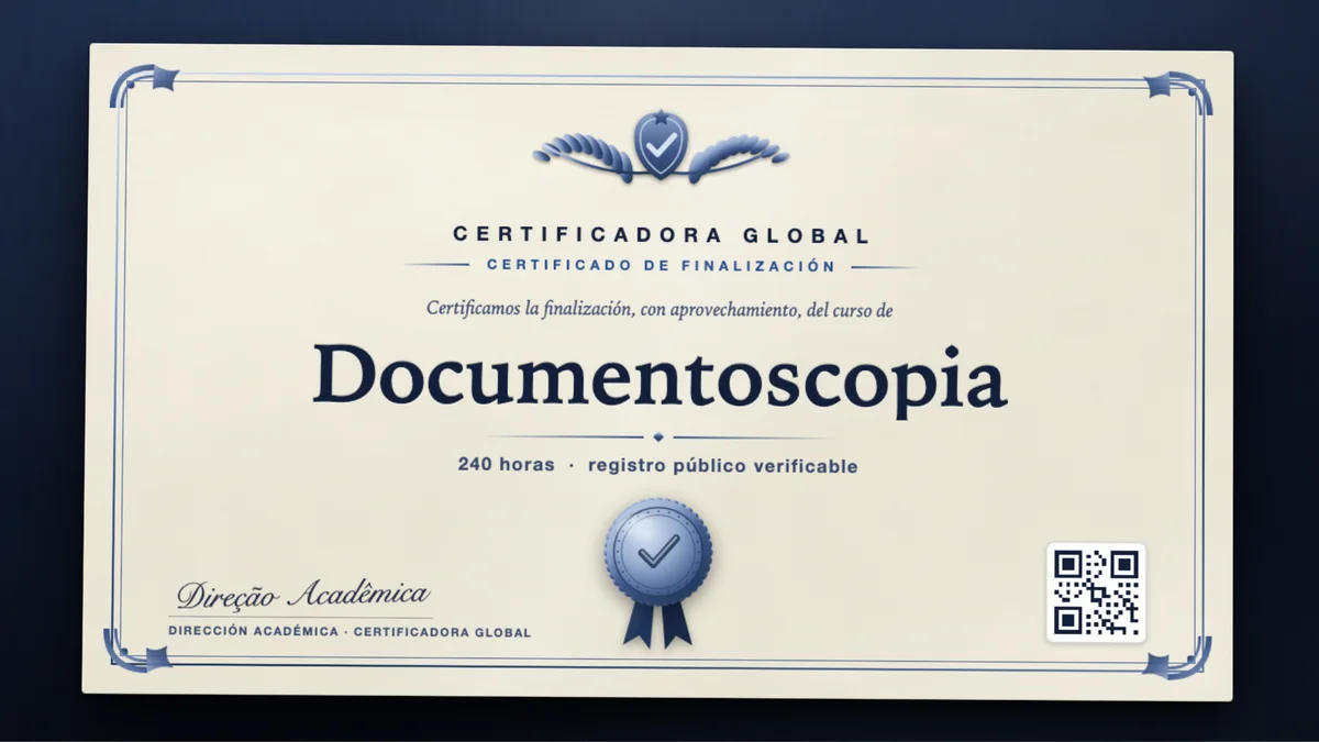 Portada del curso Documentoscopia