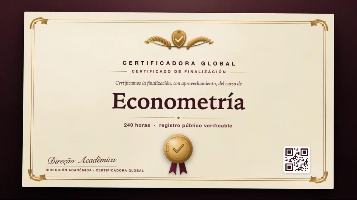 Portada del curso Econometría