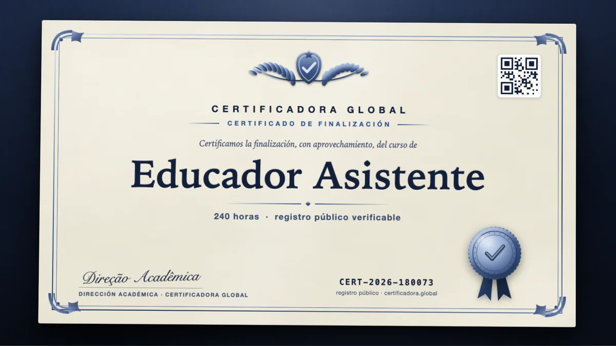 Portada del curso Educador Asistente