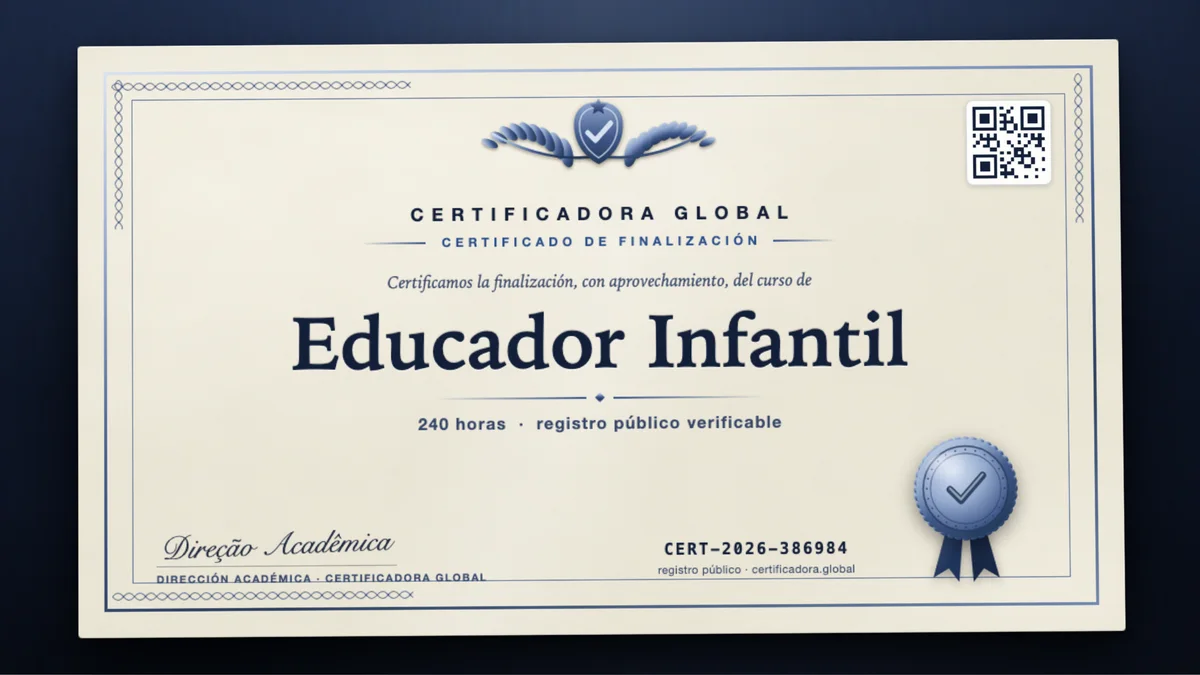 Portada del curso Educador Infantil
