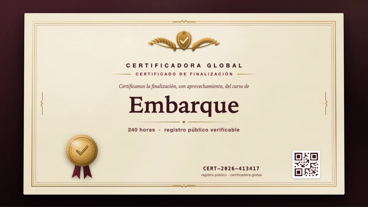 Portada del curso Embarque