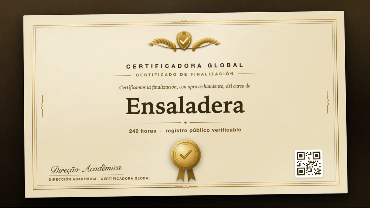 Portada del curso Ensaladera