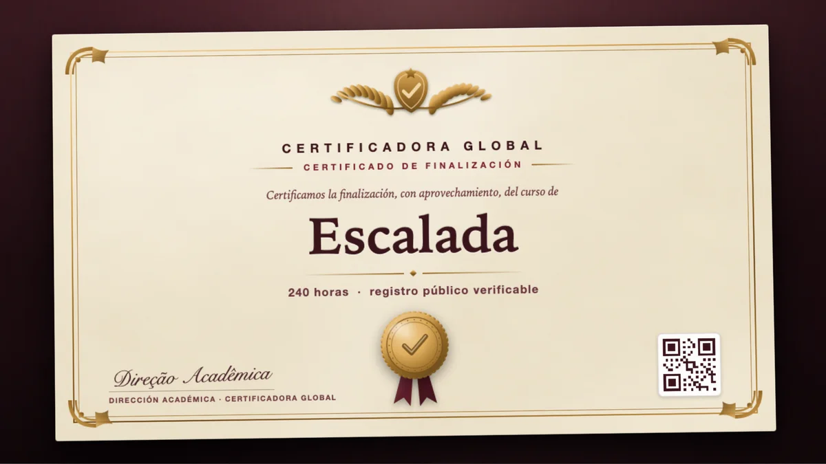 Portada del curso Escalada