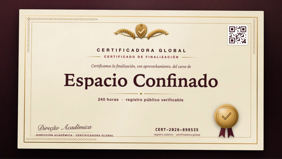 Portada del curso Espacio Confinado