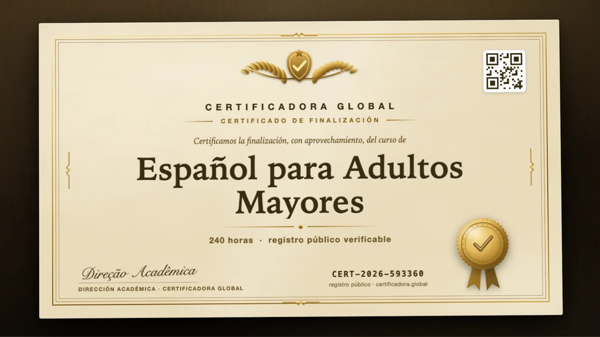Portada del curso Español para Adultos Mayores