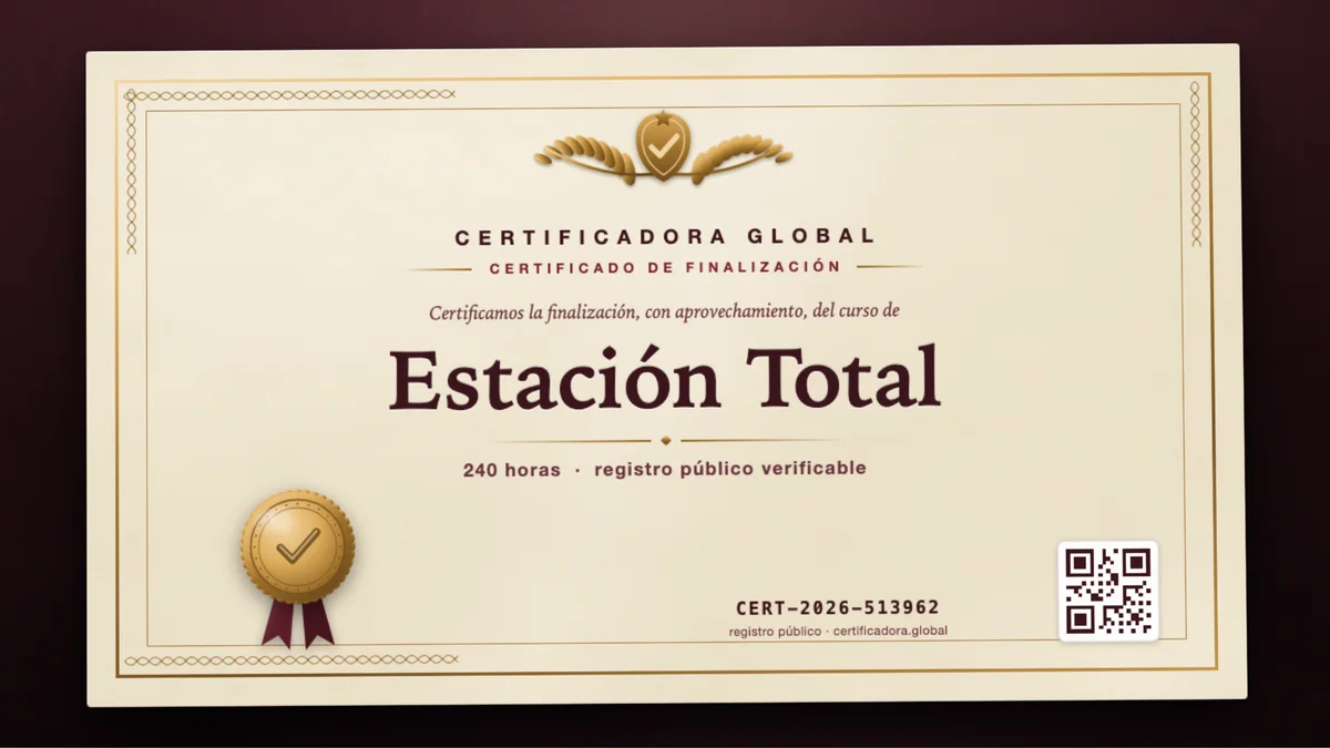 Portada del curso Estación Total