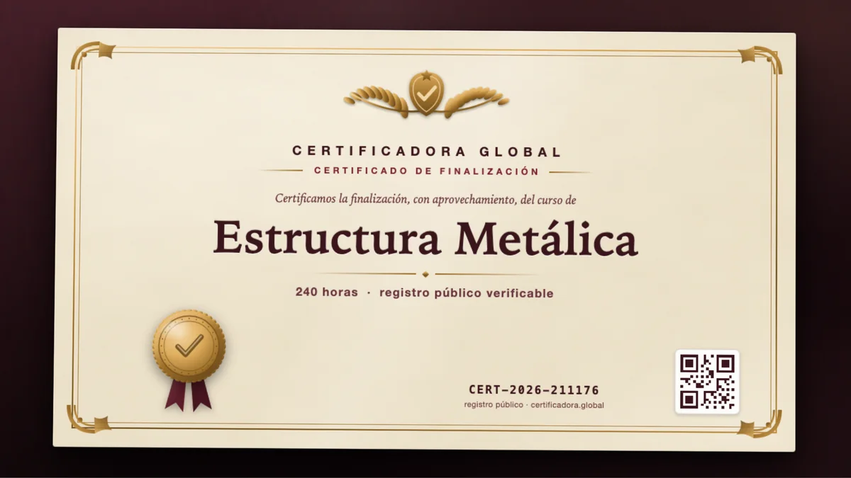 Portada del curso Estructura Metálica