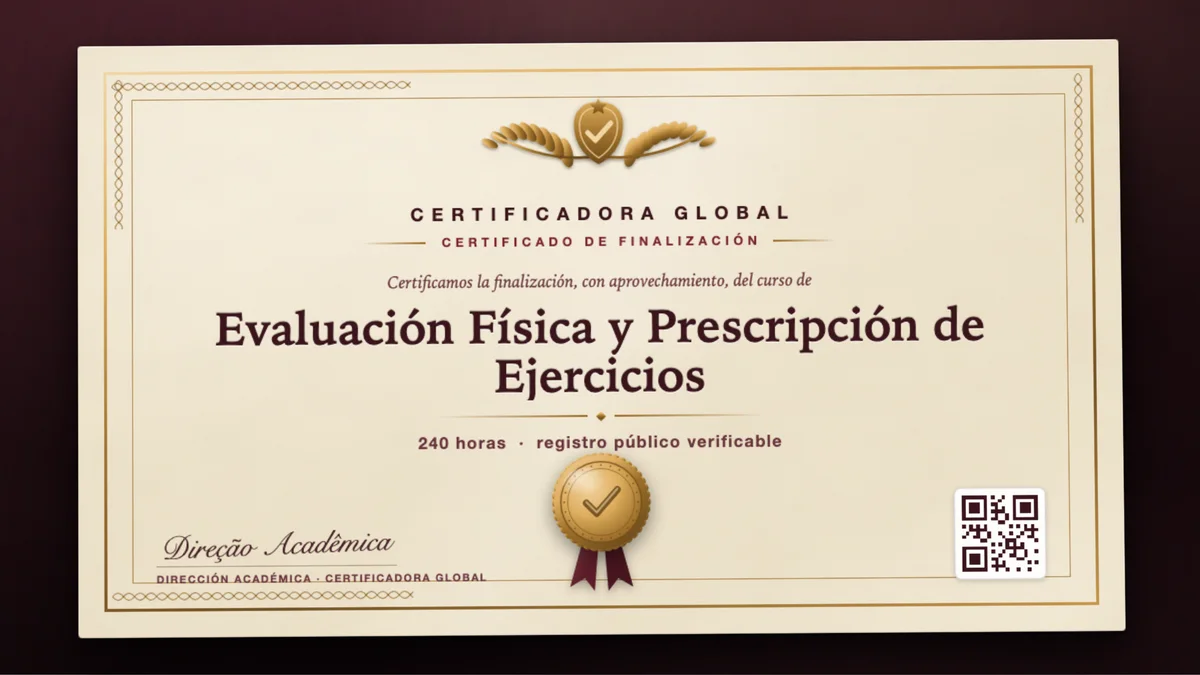 Portada del curso Evaluación Física y Prescripción de Ejercicios