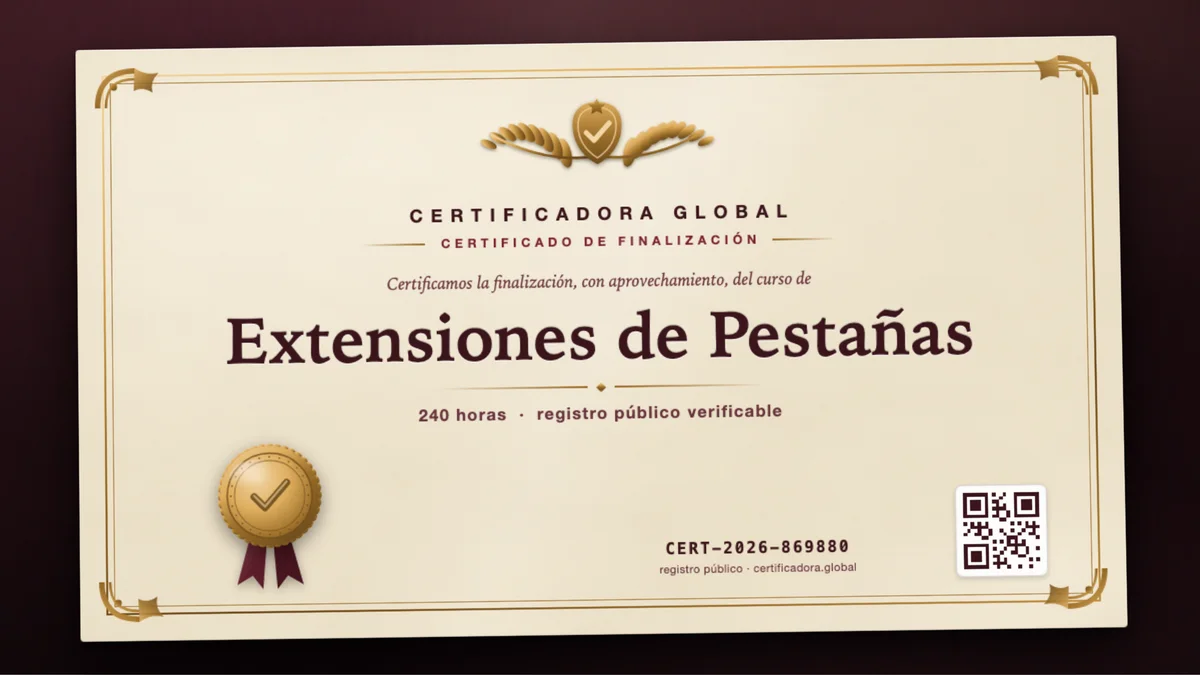 Portada del curso Extensiones de Pestañas
