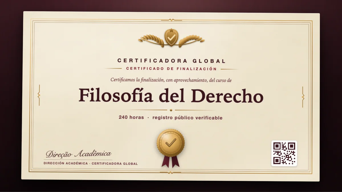 Portada del curso Filosofía del Derecho