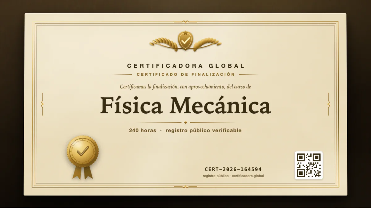 Portada del curso Física Mecánica