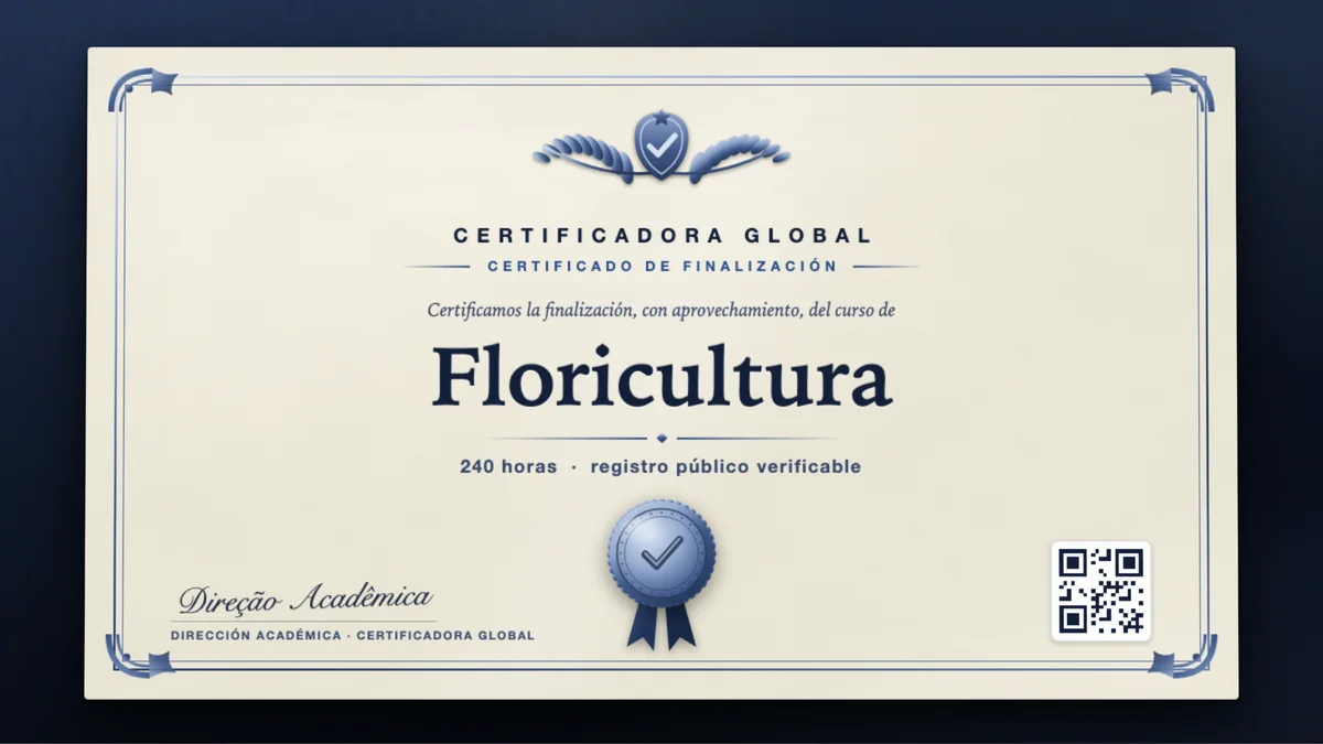 Portada del curso Floricultura