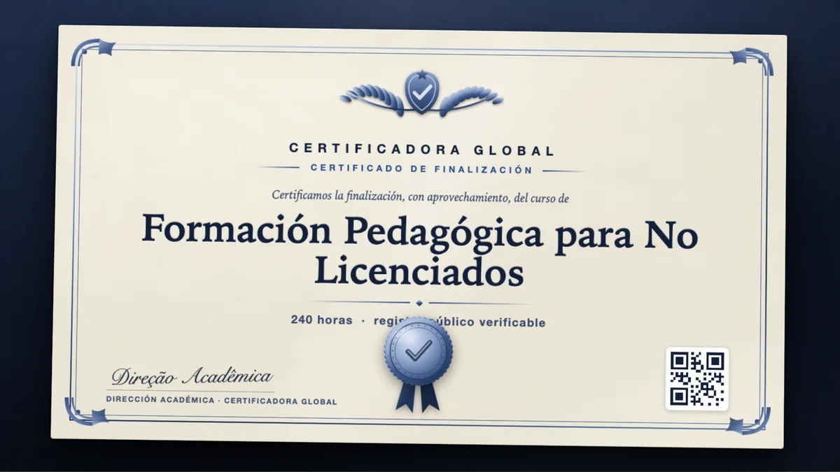 Portada del curso Formación Pedagógica para No Licenciados