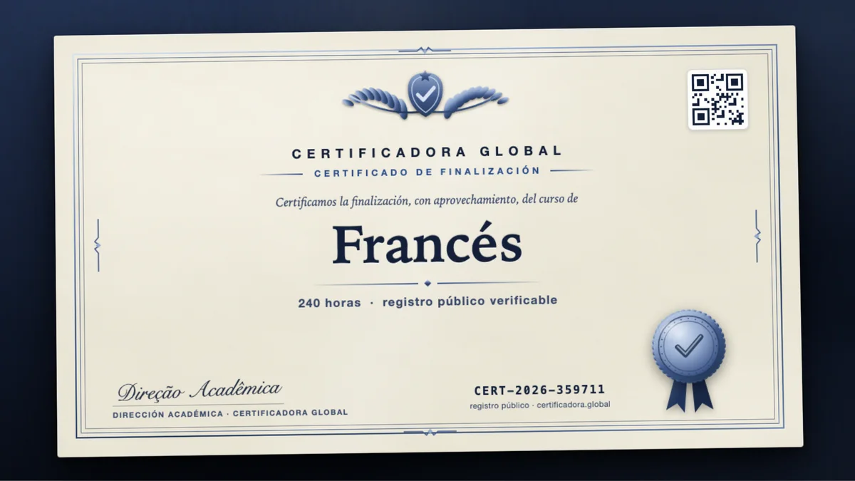 Portada del curso Francés