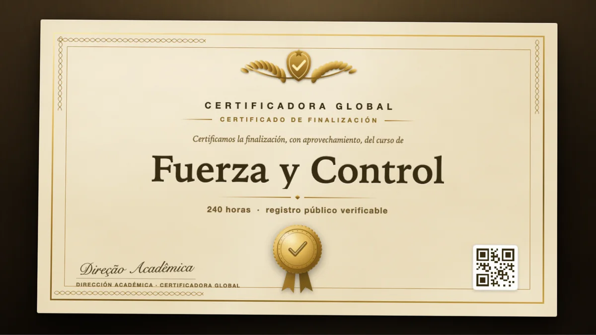 Portada del curso Fuerza y Control