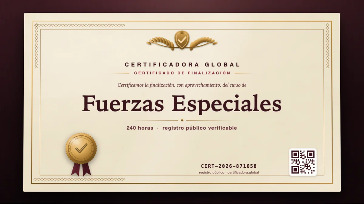 Portada del curso Fuerzas Especiales