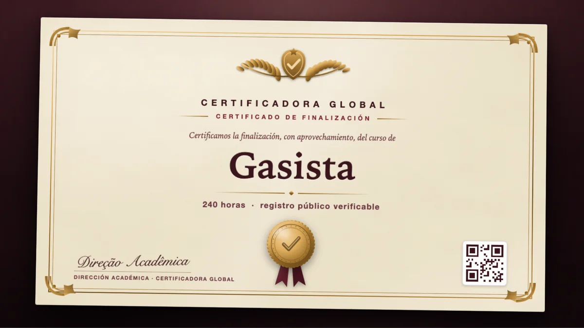 Portada del curso Gasista