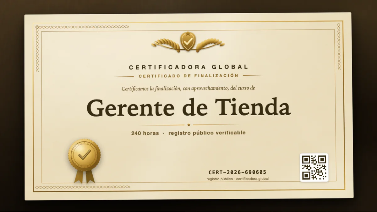 Portada del curso Gerente de Tienda