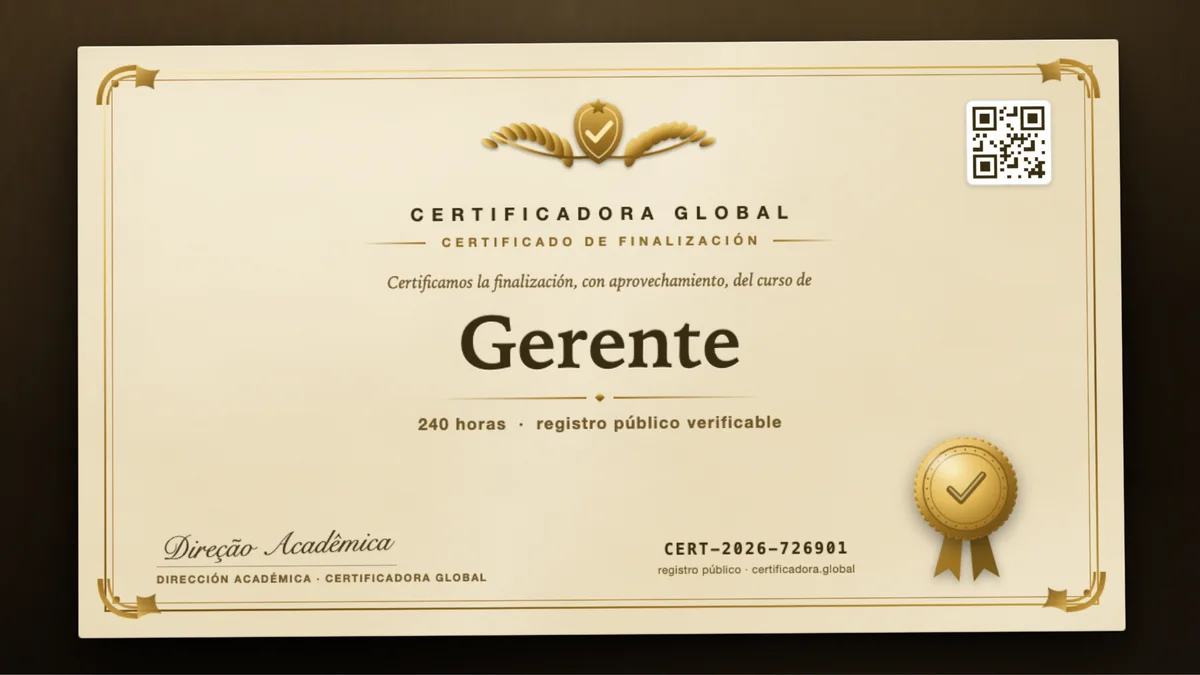 Portada del curso Gerente