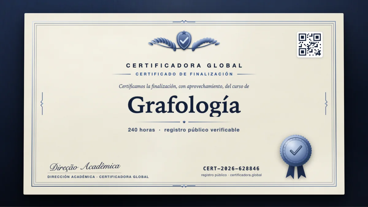Portada del curso Grafología