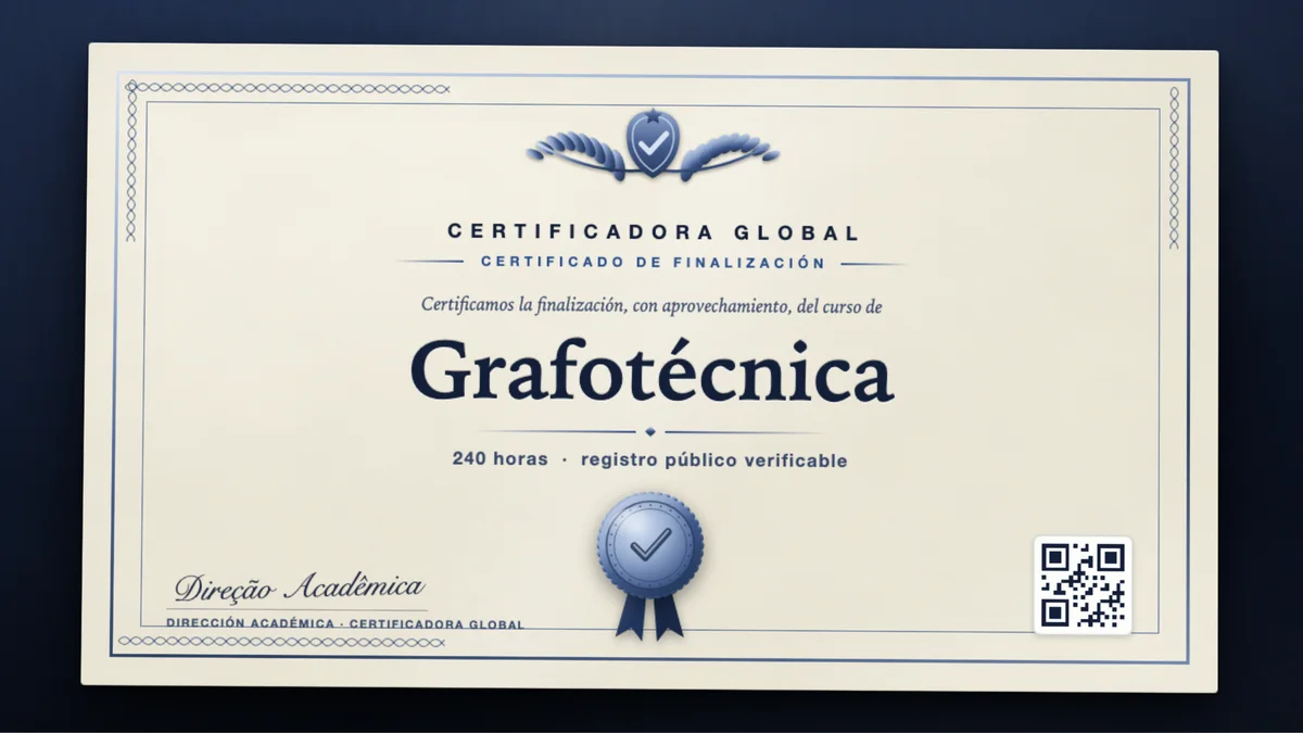 Portada del curso Grafotécnica