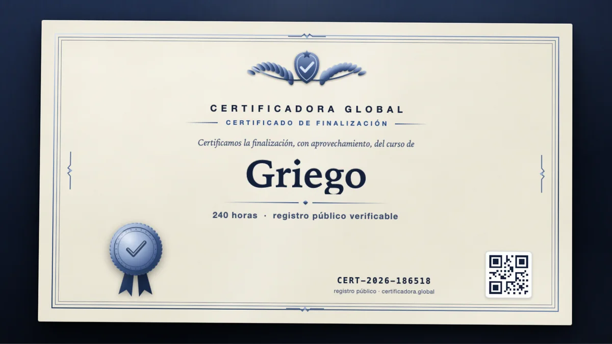 Portada del curso Griego