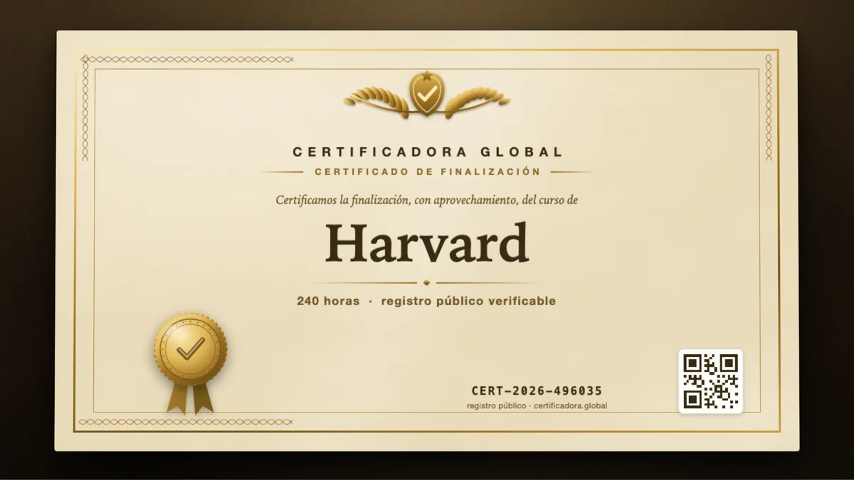 Portada del curso Harvard