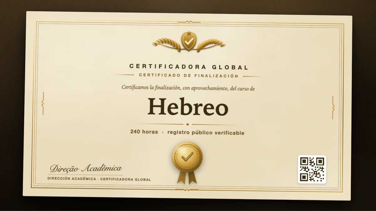 Portada del curso Hebreo